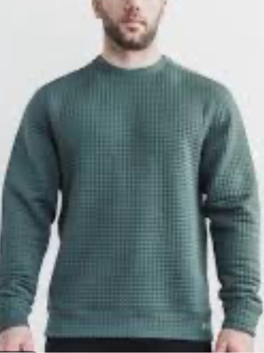 NOBULL No Bull Men’s Quilted Pullover Crewneck Sweatshirt Size Medium M Shirt
